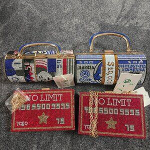 Wholesale NWT Rhinestone Purses Set of 4